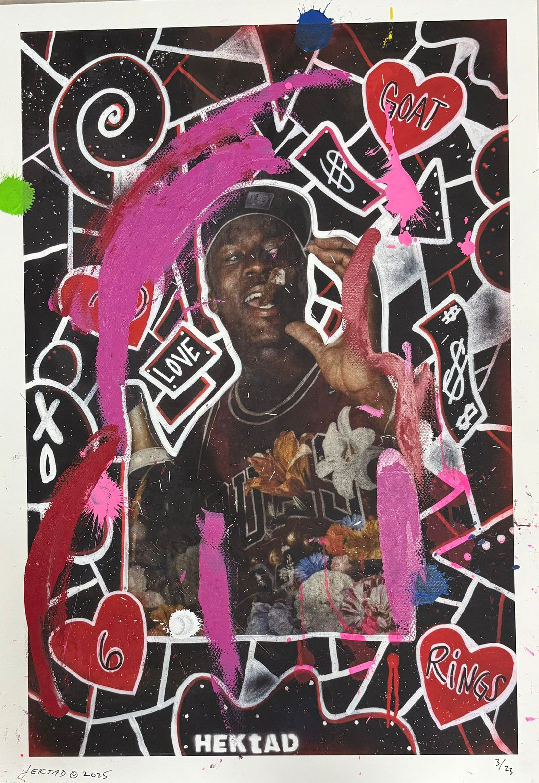 Giclee Print -Hand Embellished(Black print-v2)