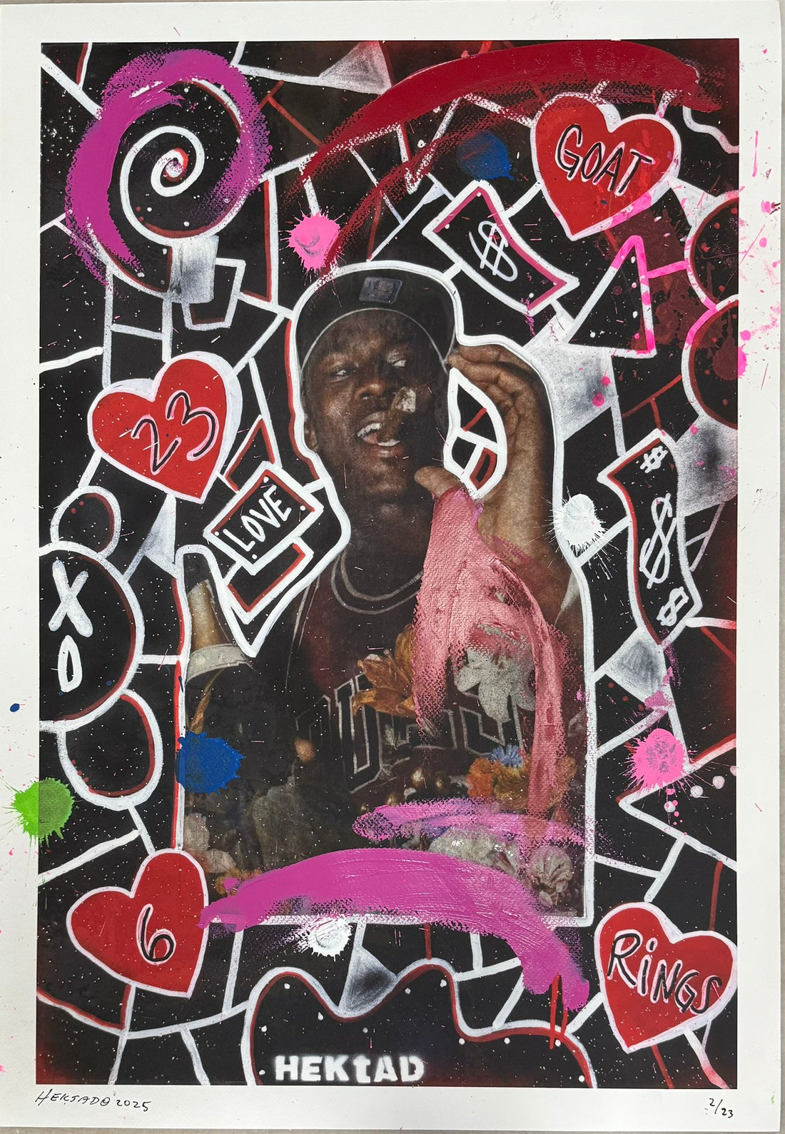 Giclee Print -Hand Embellished(Black print-v2)