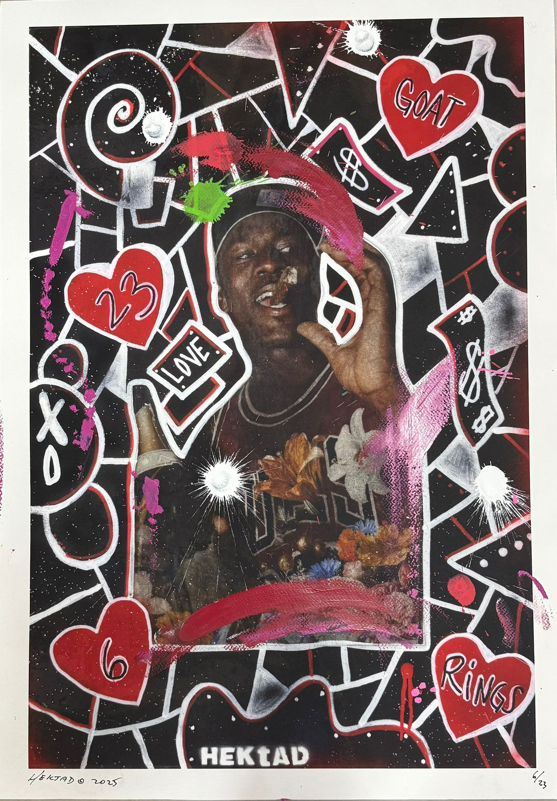 Giclee Print -Hand Embellished(Black print-v2)